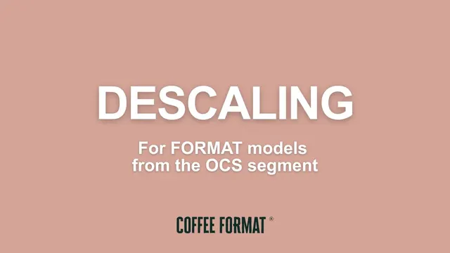 Descaling an office coffee machine