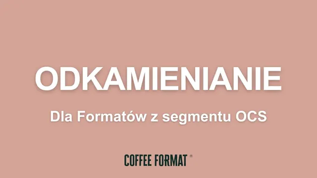 Odkamienianie ekspresu biurowego